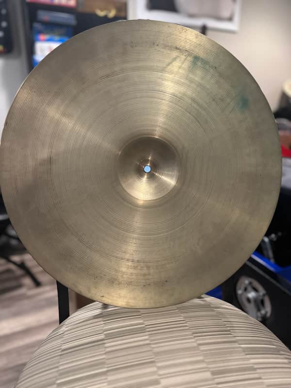 20” Zildjian A PING RIDE 1960s-1970s Vintage - Traditional image 1