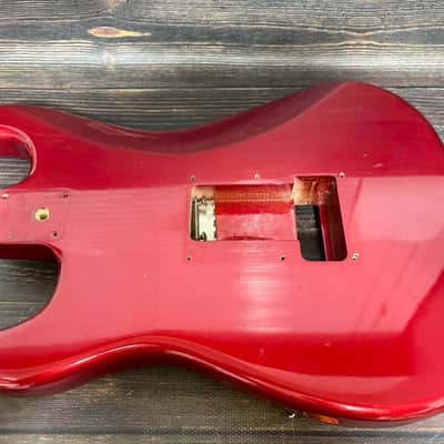 80s FERNANDES FST-80 Stratocaster Type Alder Body Candy Apple Red Made in Japan image 14