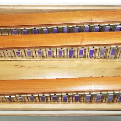 Russian Bayan Tulskiy, 3 Row Tula Chromatic Button Accordion, Vintage Music Box B System, New Straps, 2759 image 11