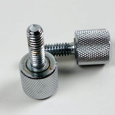 Fender Piigy Back Tilt-Back Leg Thumbscrews 60s - Chrome image 2