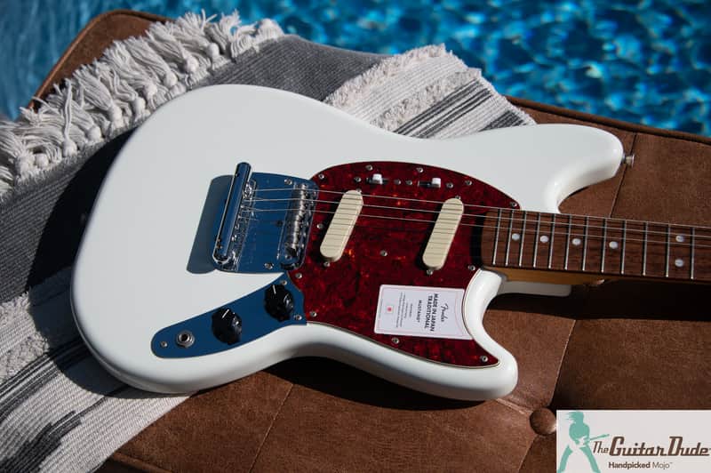 Fender MIJ Traditional II 60s Mustang - Olympic White - Pro Set Up