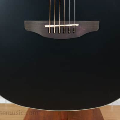 Ovation AB24-5S Applause Standard Mid-Depth Acoustic Guitar - Black Satin image 7