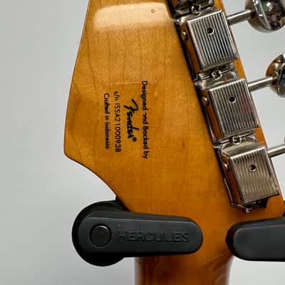 Used 2021 Squier Classic Vibe '50's Strat Stratocaster Electric Guitar Maple Fingerboard Fiesta Red image 14