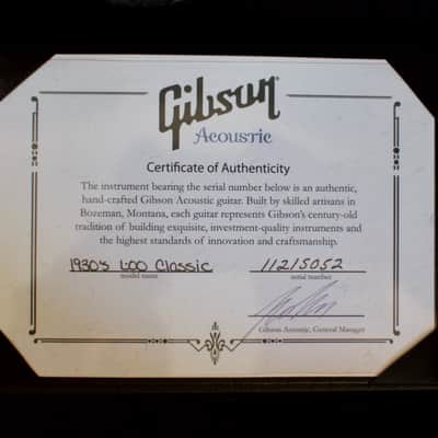 Gibson Montana 1930s L-00 2015 Ebony Limited Edition image 10