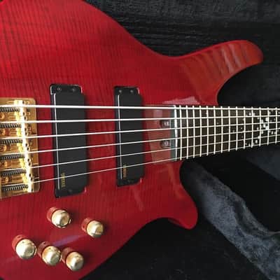 Yamaha RBX 6JM John Myung Signature 2012 Amber Red image 1