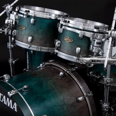 Tama WBS52RZS-SPF Starclassic Walnut/Birch Lacquer Shell Kit 5 pcs - Satin Sapphire Fade/Chrome HW image 13