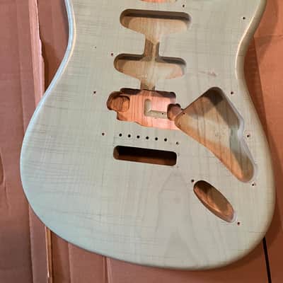 MJT VTS - Surf Green Nitro Relic Stratocaster Body image 12