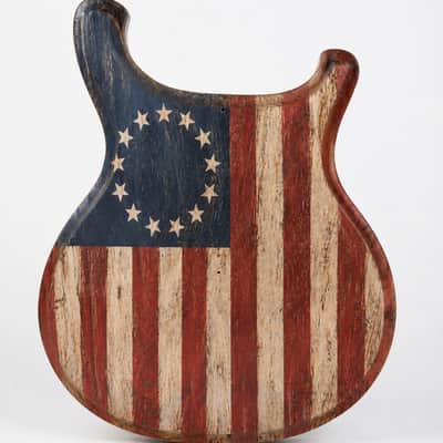 Weymann® Official Replacement Body - Type D "1776" - USA Made - Hand Painted - Solid Body Electric Guitar image 4