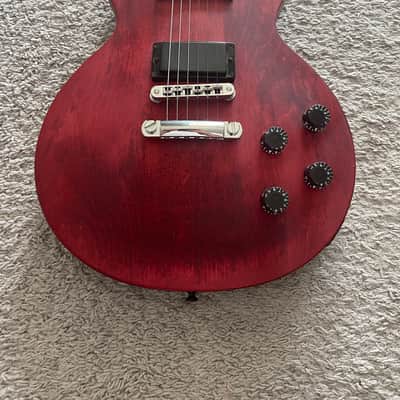 Gibson USA LPJ Les Paul 2013 HH Cherry Satin Red Electric Guitar + Gig Bag image 2