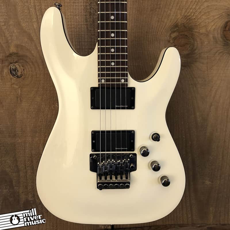 Schecter C-1 FR Diamond Series MIK Electric Guitar Gloss White 2007 Korea image 1