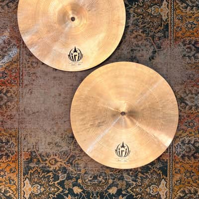 LIGHT Complex Massive Diril 16” Custom Hihats 1058 1370 g PERFECT! Gorgeous Serrated Lathing image 2