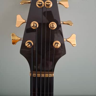 Alembic Europa 6-String Bass 1994, Fretless - Translucent Black image 9
