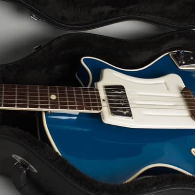 Wandre  Teen Ager Model 900 Semi-Hollow Body Electric Guitar (1961), black hard shell case. image 13