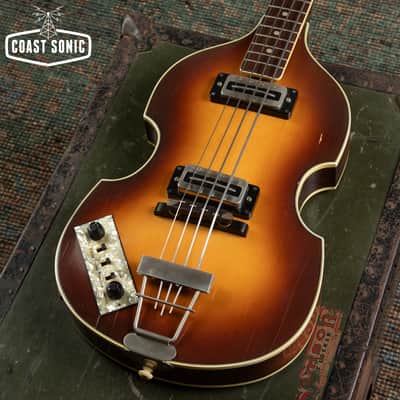 1976 Hofner 500/1 Violin Bass Left Handed Made in Germany Beatle Bass image 7