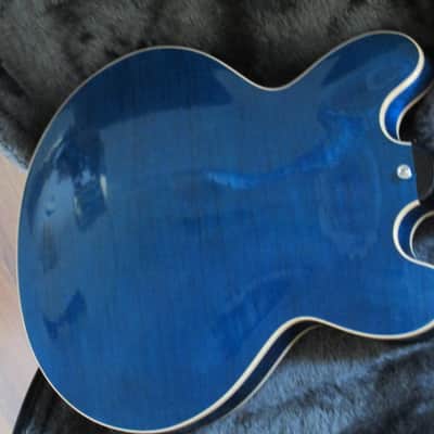 2004 Gibson ES-335 Dot Neck Beale Street Blue Figured/Flametop Excellent Plus Condition image 18