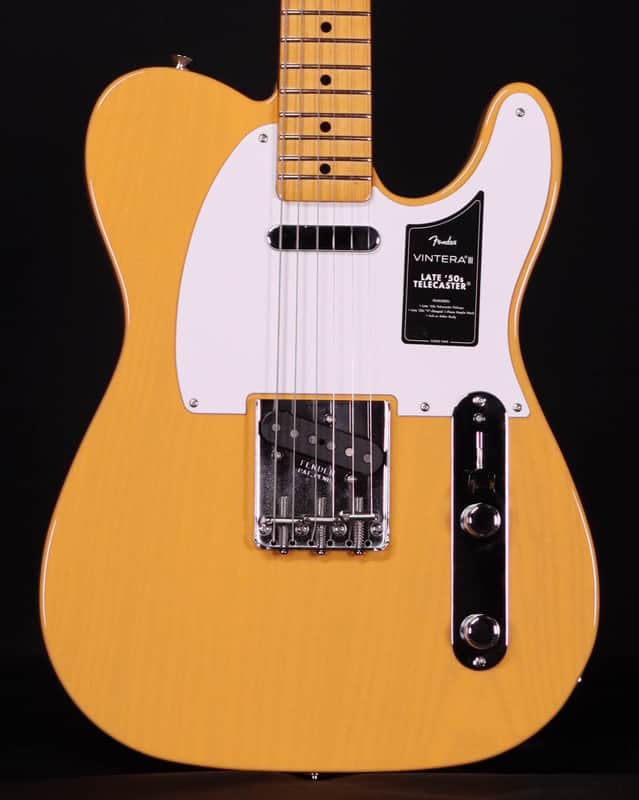 Fender Vintera III Late '50s Telecaster, Maple FB, Butterscotch Blonde image 1