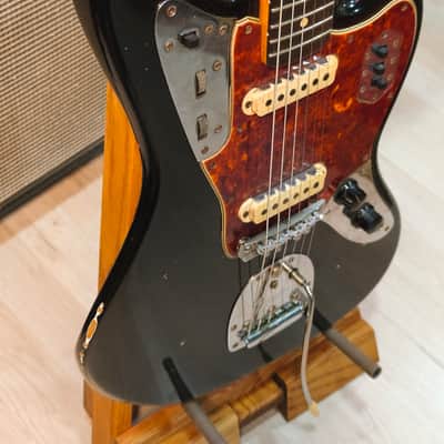Fender Jaguar 1963 Black Refin with Matching Headstock image 9