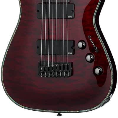 Schecter Hellraiser C-8 Black Cherry image 1