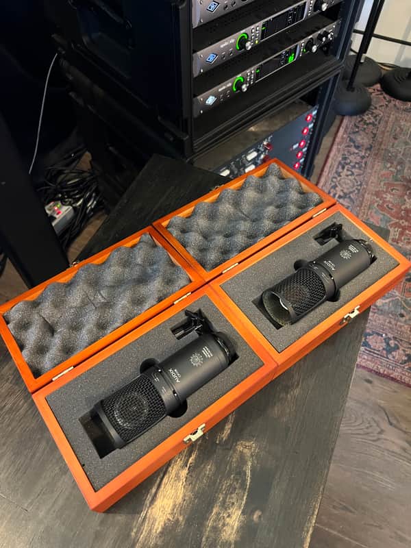 Audix CX112B Large-Diaphragm Condenser Pair + 3rd Parts Mic | All w/ Wooden Boxes | Great on Toms | Read image 1