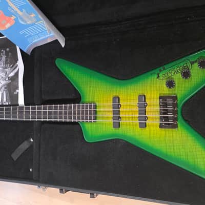 Washburn USA Dime Slime Bass EX GWAR MUSIC VIDEO TOUR STAGE PLAYED Pro Artist Owned Signed D3 Dimebag Darrell Pantera Signature DB2000 American Custom Shop Bass Guitar image 15