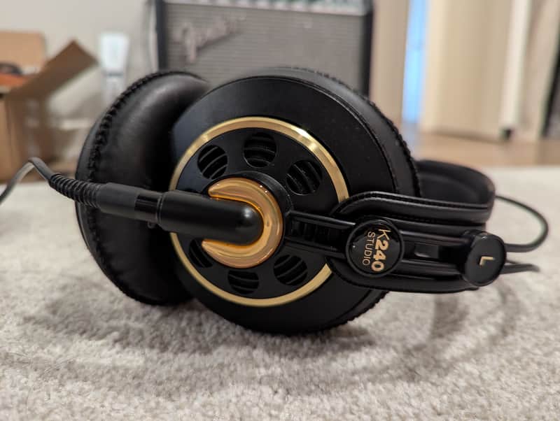 AKG K240 Studio Semi-Open Back Studio Headphones 2010s - Black