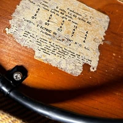 Fender Vintage 1958 Harvard Tweed 5F10 Circuit 1 x 10" 10 Watt Narrow Panel Amp RARE! image 12