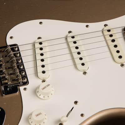 Fender Custom Shop Masterbuilt 1959 Transition Stratocaster Journeyman Relic - Shoreline Gold image 14