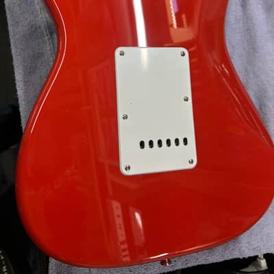 Fender  Stratocaster Partscaster 1955 Frampton Strat Recreation- Fiesta Red image 16
