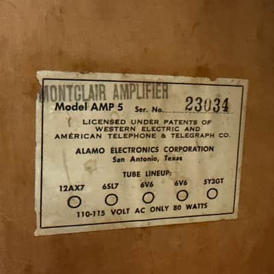 Alamo Amp 5 Montclair Amp Cabinet Shell 50s image 14