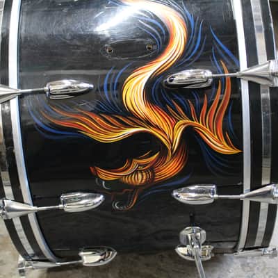 Slingerland 4-Piece Drum Set 12-13-16-22 1970s - Black image 7