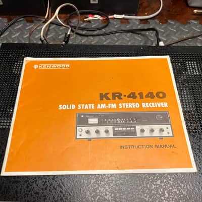Kenwood KR-4140 classic stereo receiver with manual professionally restored image 2