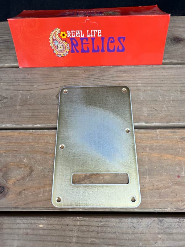 Real Life Relics Aged Gold Anodized Aluminum Back Plate for Fender