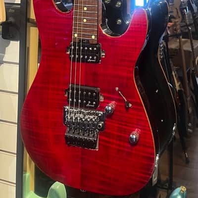 Harley Benton Fusion III FR - Flame Cherry image 2