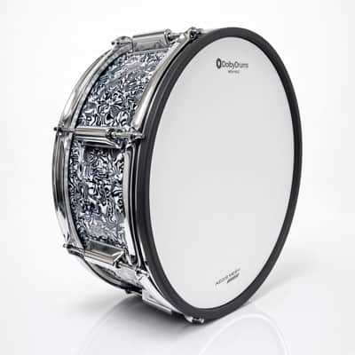 Dolby 14 x 5” Black Abalone Electronic Snare w 6 Triggers for Roland Alesis image 2