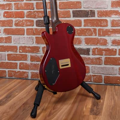 PRS Limited Edition Single Cut Brazilian Flame Maple 10-Top Dark Cherry Sunburst #200 made in 2001 w/OHSC image 6