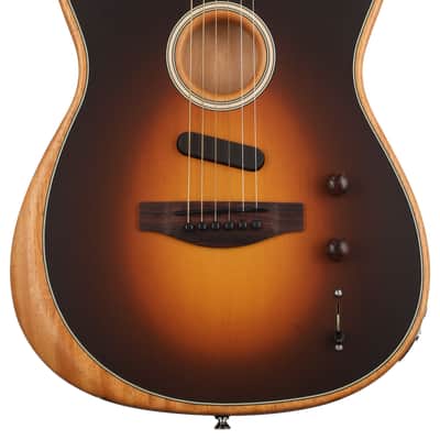 Fender Acoustasonic Player Telecaster Acoustic-electric Guitar - Shadow Burst with Rosewood Fingerboard (ASTelePShBd1) image 7