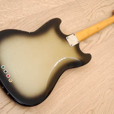 1970s Fender Mustang Bass – Custom Lollar Thunderbird + Riggio Silverburst Relic – 7lbs 13oz image 13