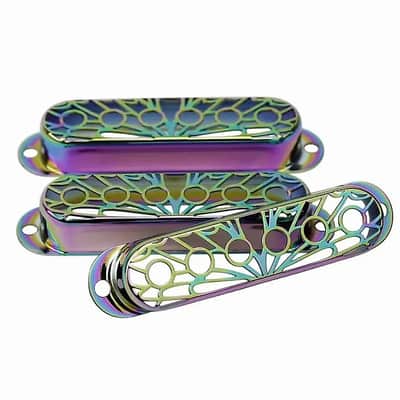 3pcs Rainbow Finish Guitar Single Coil Strat Style Pickup Covers image 1