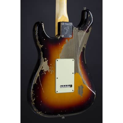 Fender '68 Strat Relic Michael Landau Signature 3-Color Sunburst - Custom Electric Guitar image 6