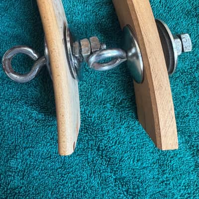 Ludwig Two Vintage WFL Marching Bass Drum Eyelet Bracket Mount Part 50s 60s image 6