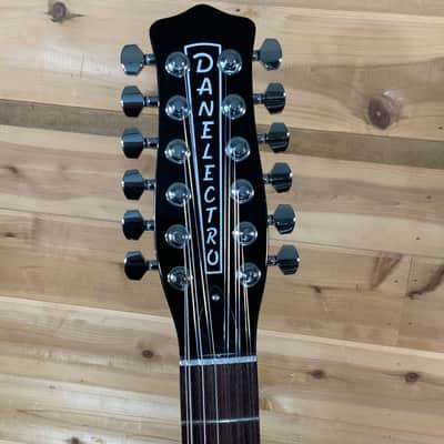 Danelectro 12SDC 12-String Electric Guitar - Black image 3
