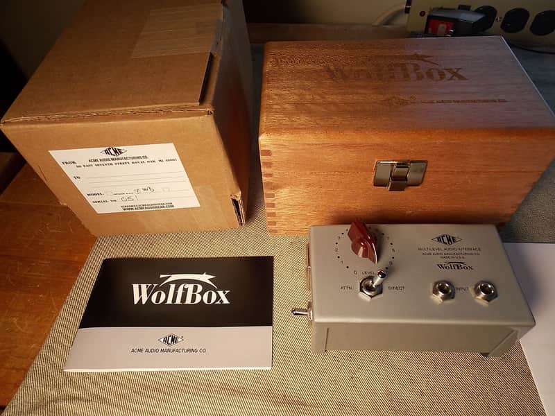 ACME AUDIO WOLFBOX MOTOWN DI DIRECT BOX w/ORIGINAL TRANSFORMER LAST ONE. EVER. image 1