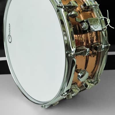 Yamaha SD655ARH Roy Haynes Signature 14x5.5" Hammered Copper Snare Drum image 2