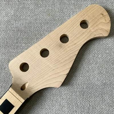 4 String Bass Neck with Black Block Inlays, 20 Frets image 2