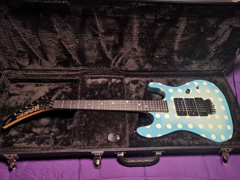 Kramer Nightswan 1987 Polka Dot Blue image 1