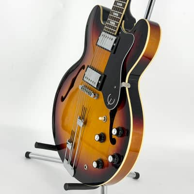 1996 Epiphone Riviera (Peerless Korea) - Vintage Sunburst image 12