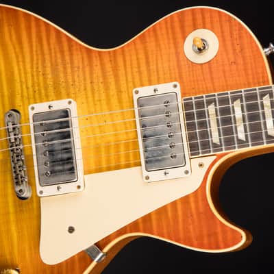 2022 - Gibson Custom Shop Made 2 Measure Murphy Lab '59 Les Paul Standard Murphy Painted Ultra Heavy Aged Orange Lemon Fade image 13