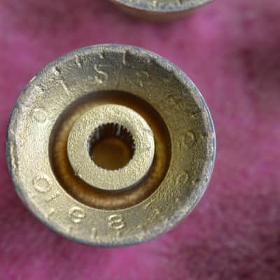 Vintage 1960s Gibson Gold Reflector Knob Set ES-335 SG Standard Custom Les Paul image 13