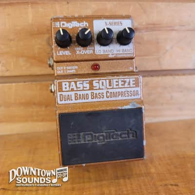 DigiTech Bass Squeeze Dual Band Bass Compressor Pedal | Reverb