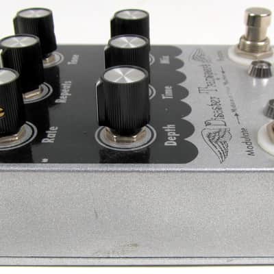 Used EarthQuaker Devices Disaster Transport Modulated Delay Machine Silver / Black Print VGC image 3
